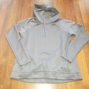 Columbia Women's Grey Buttery Soft Cowl Neck Hoodie Sweatshirt Pockets Size L